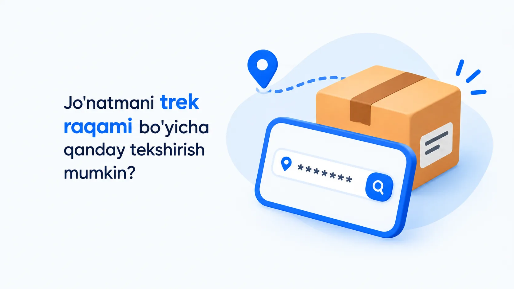 Jo'natmani trek raqami bo'yicha qanday tekshirish mumkin?