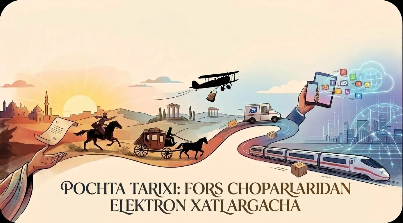 POCHTA TARIXI: FORS CHOPARLARIDAN ELEKTRON XATLARGACHA